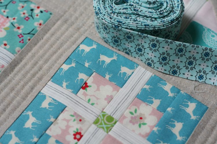 gift wrapped pillow wip by wooden spoon quilts