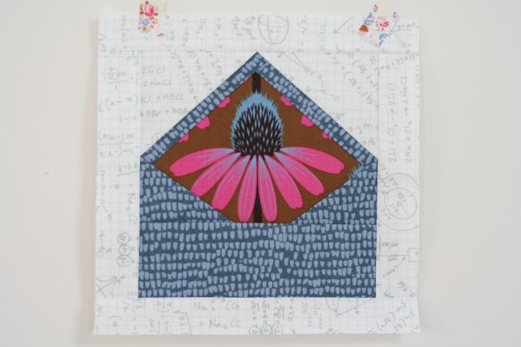 Envelope quilt block by Wooden Spoon Quilts