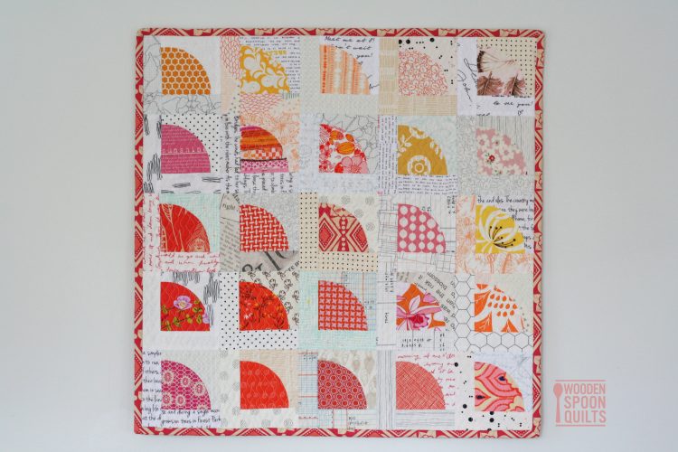 A drunkards path quilt